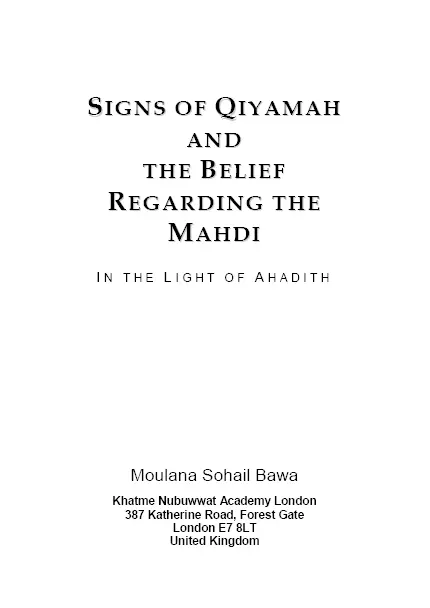 Signs Of Qiyamah And The Belief Regarding Mehdi