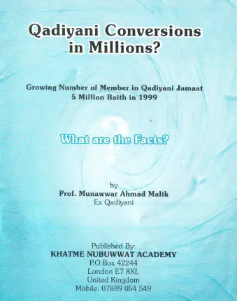 Qadiyani Conversions in Millions?